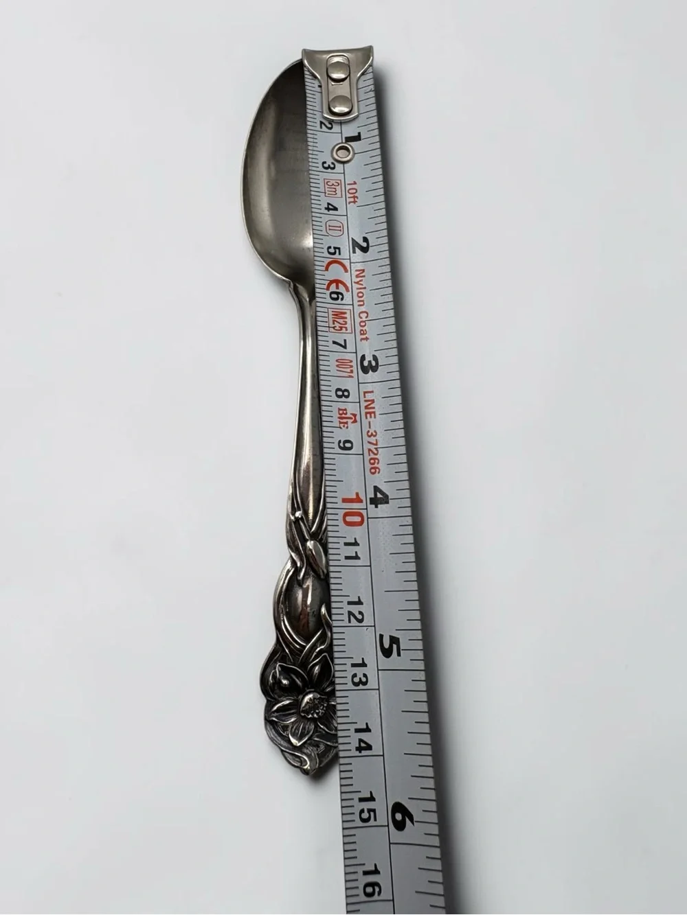 Antique Narcissus by Fessenden Sterling Silver 925 Spoon 5 7/8” Demitasse Floral